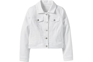 Galawaqe Boys Girls Basic Jean Jacket Kids Casual Denim Coat Classic Outwear