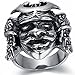 HIJONES Men's Jewelry Stainless Steel Armor Samurai Style Ring Size 11