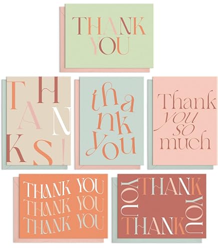 Spark Ink 100 Pink Thank You Cards With Envelopes Bulk | Made In USA Blank Thank You Notes - For Wedding, Graduation, Bridal Shower, Baby Shower