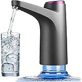 SYCARON Water Dispenser Pump, 5 Gallon Automatic Switch Drinking Water Pump, Universal Fit USB Charging Portable Bottled Wate