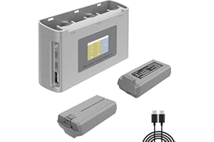 MVMOD Mini 4K/Mini 2 Battery 2Pack with Charging Station, Intelligent Batteries for DJI Mini SE with Display Two-Way Charging Hub, 2400mAh 7.7V 31Mins Flight Time Rechargeable Battery