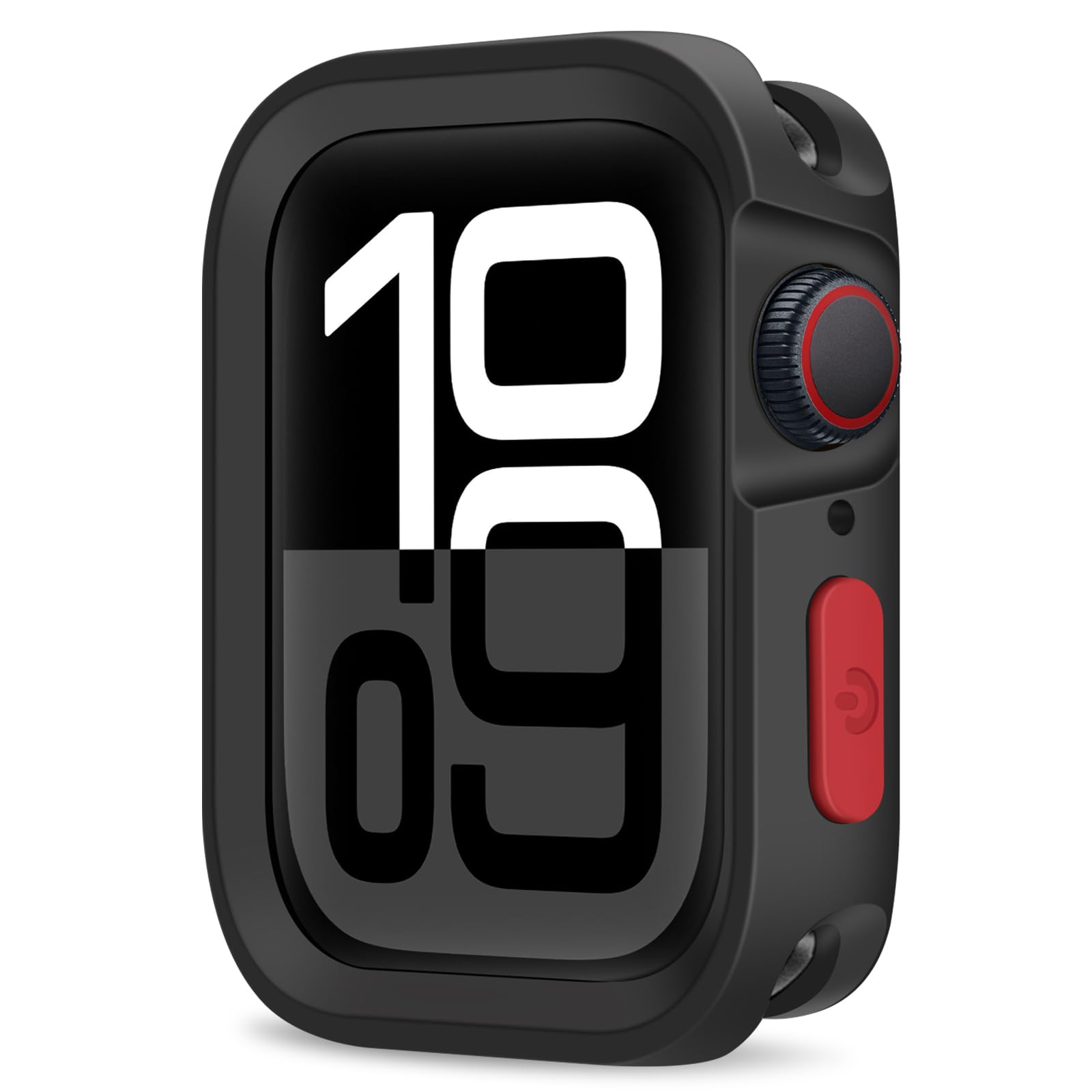 Photo 1 of ZZDZZ Rugged Case Compatible with Apple Watch Case 46mm Series 10, Soft Flexible TPU Shockproof Protective Bumper Cover for iWatch 46mm, Black