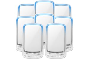 LYCXBFJIA 2026 Upgraded Air Ionizers for Home & Dust Mites Plug in Air Purifier with Negative Ion Generator, Quiet Odor Eliminator for Bedroom, Office, Kitchen, Pet Odor, Smoke, Dust,8 Pack