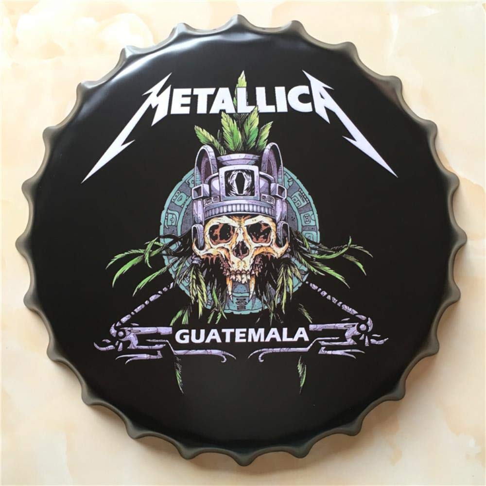 Metallica Grande Biere Couverture Tole Signe Logo Plaque Vintage Peinture En Metal Autocollant Mural En Fer Signe Bar Ktv Magasin Decoratif 40x40 Cm Assiettes Commemoratives Accessoires De Decoration Lawawarenesssociety In