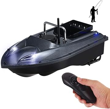 Amazon Co Jp 大人の初心者のための釣りベイトボートrcのボートスマート釣りベイトボート玩具rc漁船 黒 スポーツ アウトドア