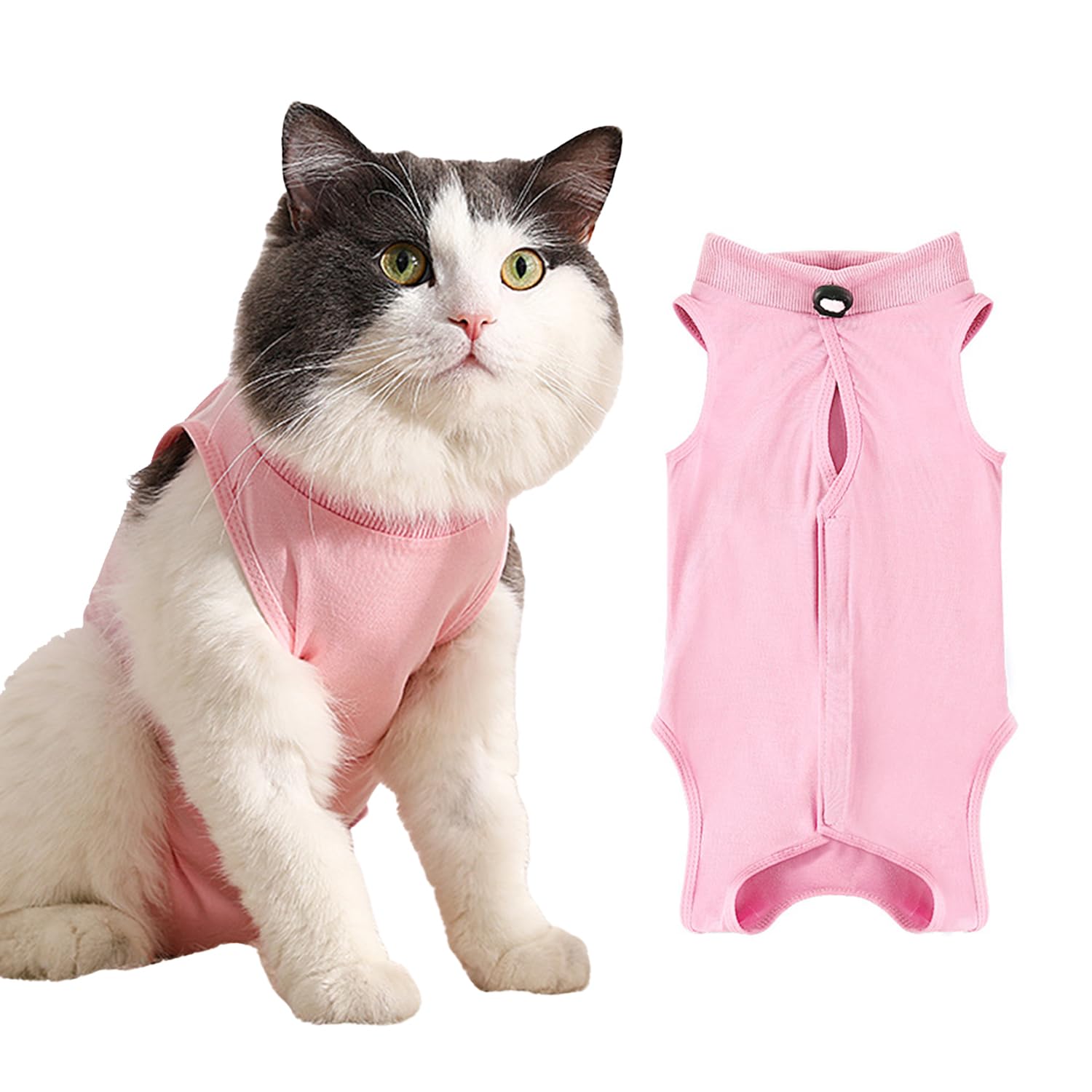 1 PCS Cat Recovery Suit: Post-Surgery Protective Pajama for Kittens, Prevents Licking, Ideal for Abdominal Wounds or Skin Issues. Soft, Comfortable Fit, Easy to Wear, Machine Washable
