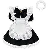 Colorful House Women's Anime Cosplay French Apron Maid Fancy Dress Costume