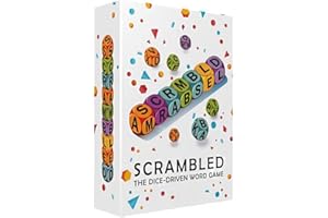 Scrambled Dice Word Game, Brain Exercise Word Game, Ages 8+ for 1 or More Players, Perfect for Parties and Family Game Nights