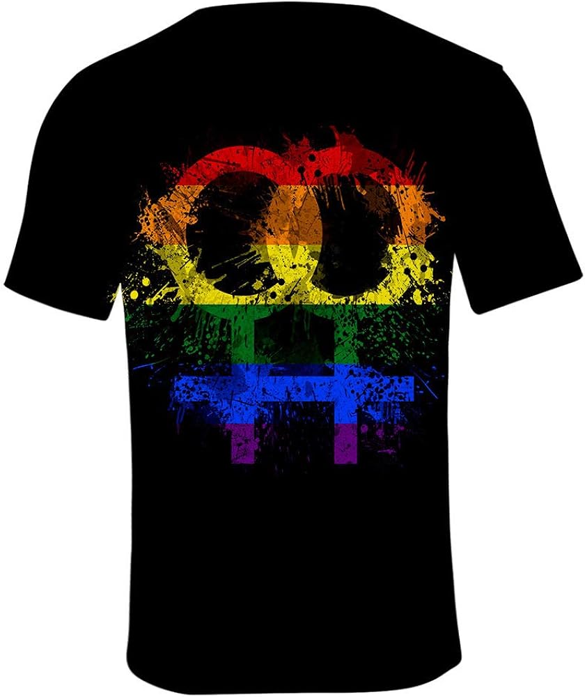 Camisetas LGBT Orgullo, Camiseta de Verano para Hombre Gay Orgullo Parade Arco Iris Color Casual 3D de Manga Corta Top Blusa Tees: Amazon.es: Ropa y accesorios