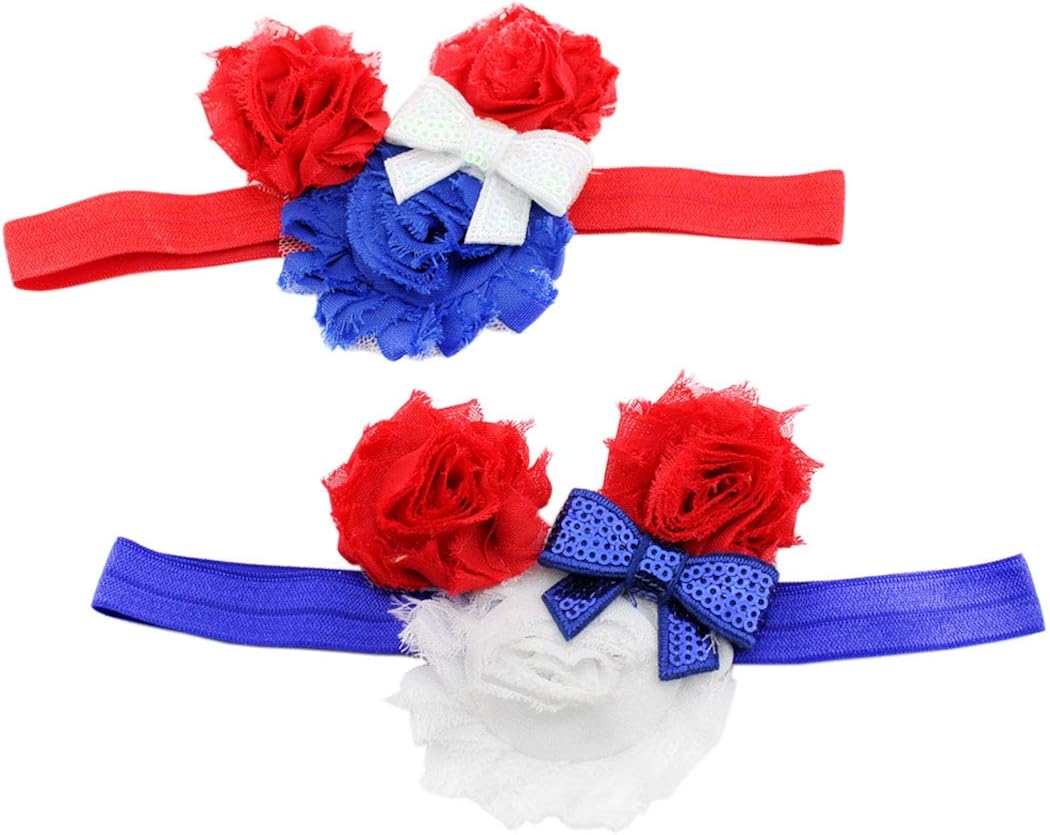 red flower headband baby