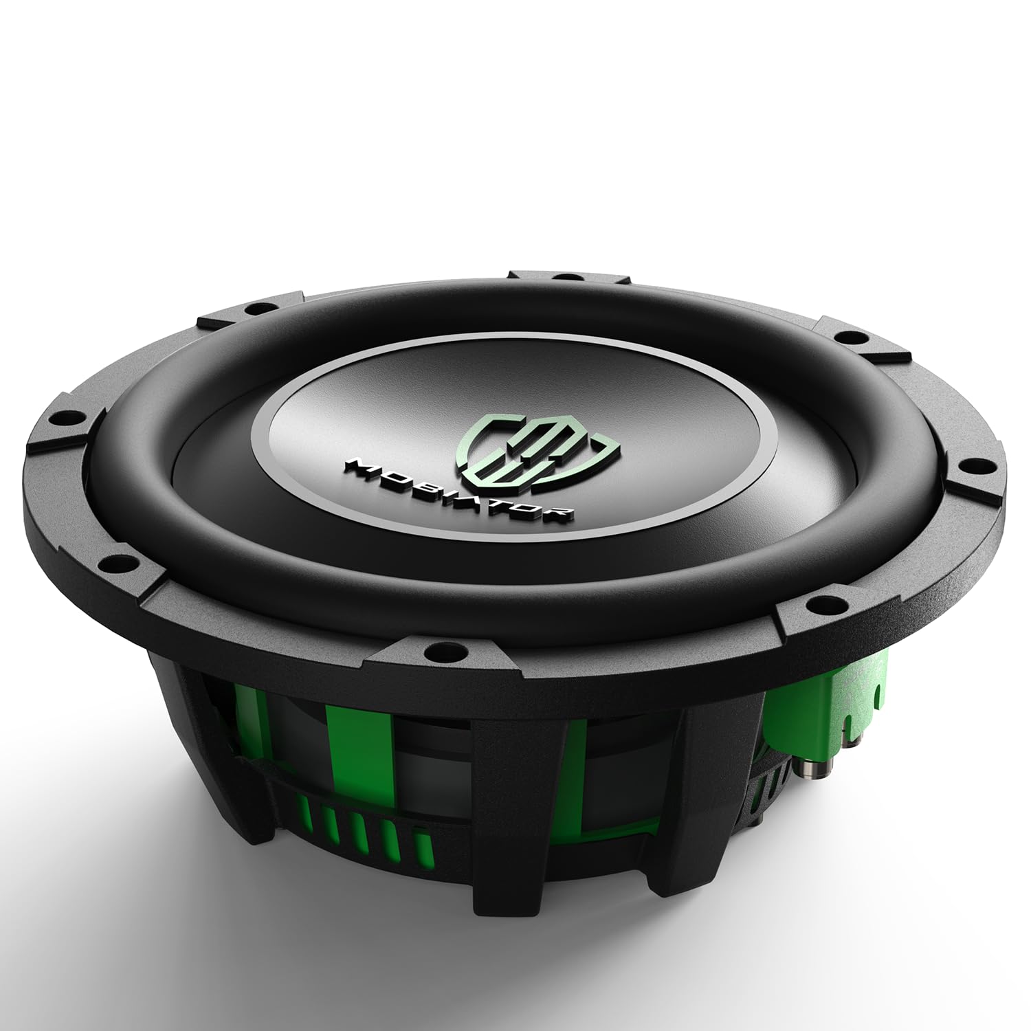 Photo 1 of mobiator DS-10 D4 Shallow Mount Car Subwoofer 10'' 1200W Max Power Dual 4 Ohm High Performance Subwoofer, Black, MB-DS104 (10'' Dual 4 Ohm)
