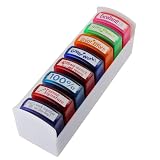 Self-Inking Teacher Stamps Set, Mess-Free Colorful School Grading Stamp Set Teachers Review Homework Feedback Stamps for Clas