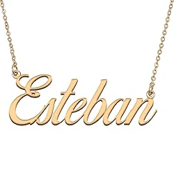 HUAN XUN Customized Custom Simple Any Name Necklace