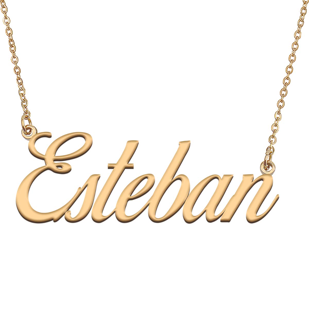 HUAN XUN Customized Custom Simple Any Name Necklace