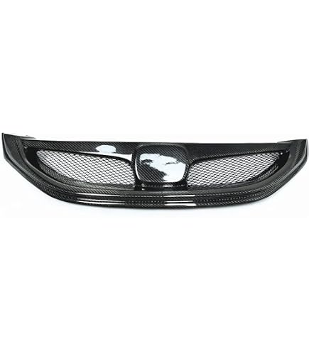 Textured Black Front Upper Grille For 2013-2015 Honda Civic Sedan (4Door) – With Emblem Provision