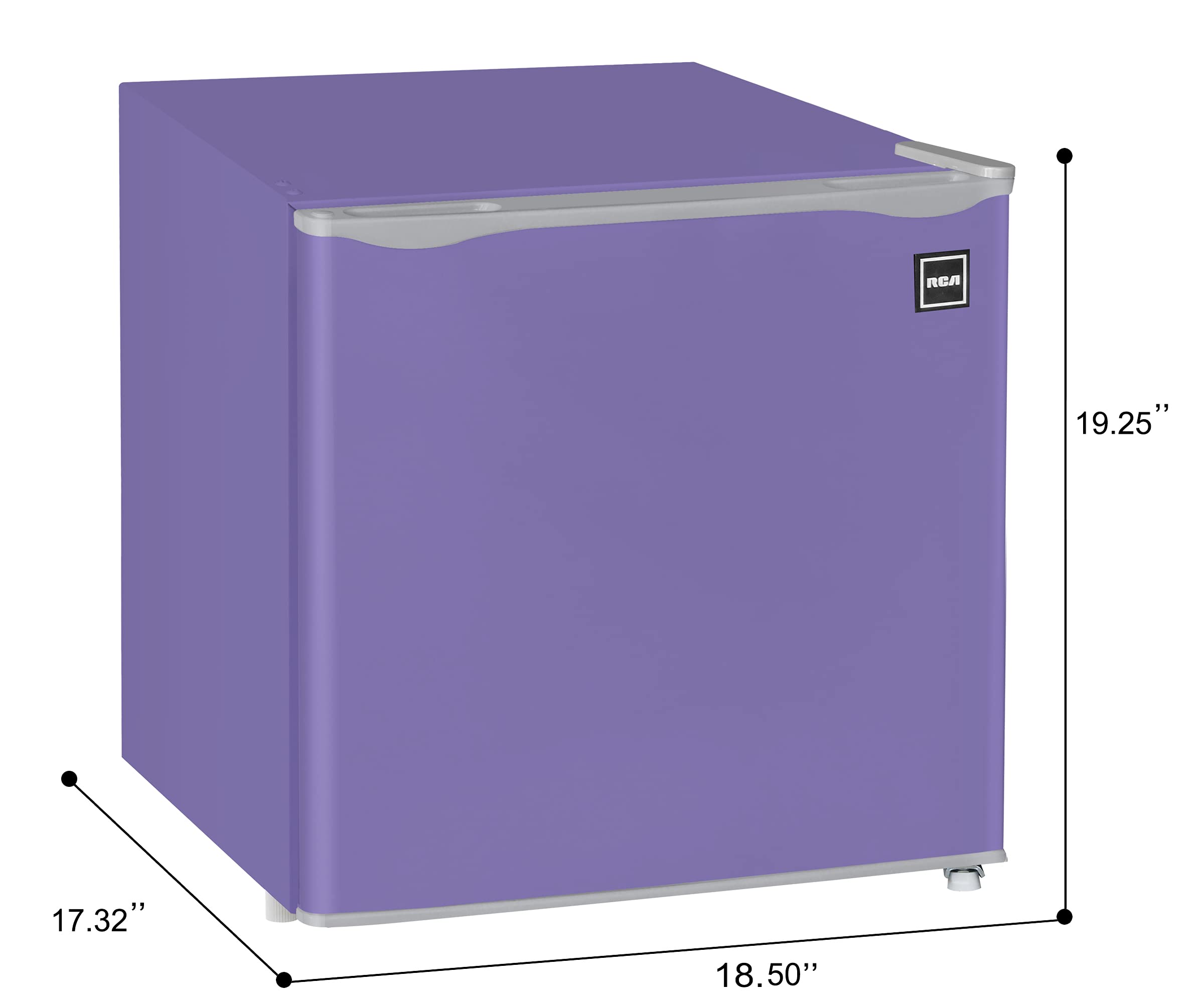 RCA RFR160-Purple Fridge, 1.6 Cubic Feet, Perfect for Skincare, Foods, Medications-Purple