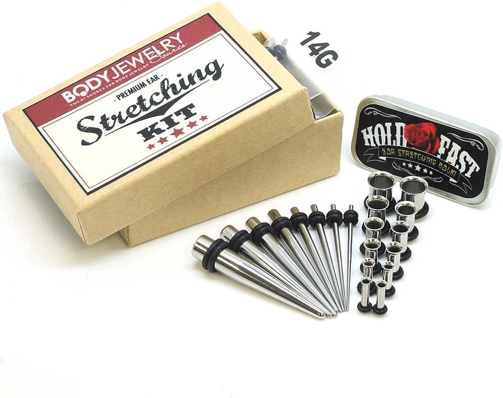 Body Jewelry Source 8pc 316L Stainless Steel Ear Taper