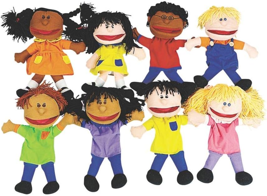 Happy Kids Hand Puppets Multi Ethnic 
