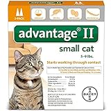 2 MONTH Advantage II Flea Control Small Cat (for Cats 59 lbs.)