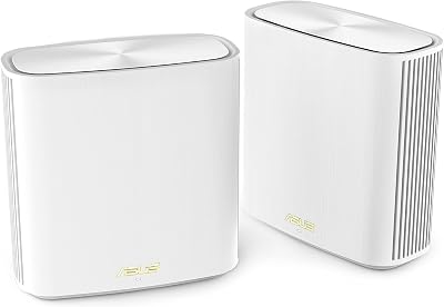 ASUS ZenWiFi XD6S Whole Home Mesh WiFi 6 AX5400 2 Pack White 5400 m²