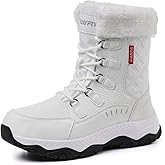 Suiyfit Snow Boots for Women Waterproof Mid-Calf Booties Winter Hiking Boot Durable Warm Fur Lined Boot Non-Slip Warm Climbing Shoes Walking, Cold Weather