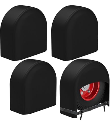 Amfor Lot De 2 Housses De Pneu Imperméables, Anti-UV, Soleil, Neige, Pluie, Pour Remorques, Camping-cars, VUS, Camions, Pour Pneus De 61 à 66 Cm De Diamètre - 10