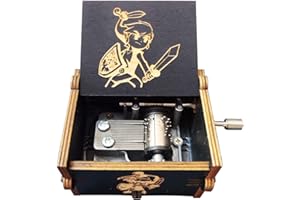 Bolunlun Zelda music box, wooden hand crank music box, wooden toys for anime fans, gifts for boyfriends and kids, Valentine's Day, birthday, Halloween and Christmas. (Zelda song)