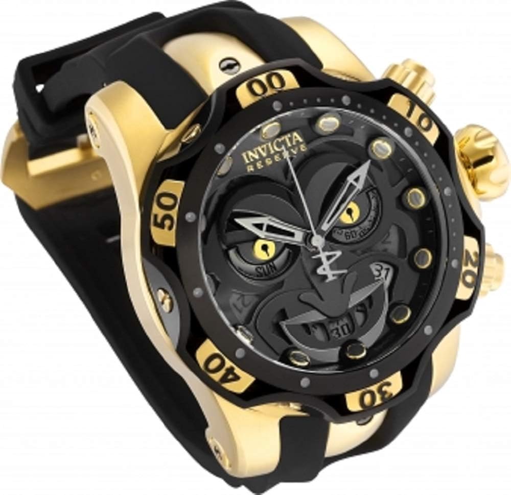 Buy Invicta Reserve Dc Comics Joker Venom Black Gold 52mm Men S Watch 30063 Online At Low Prices In India Amazon In