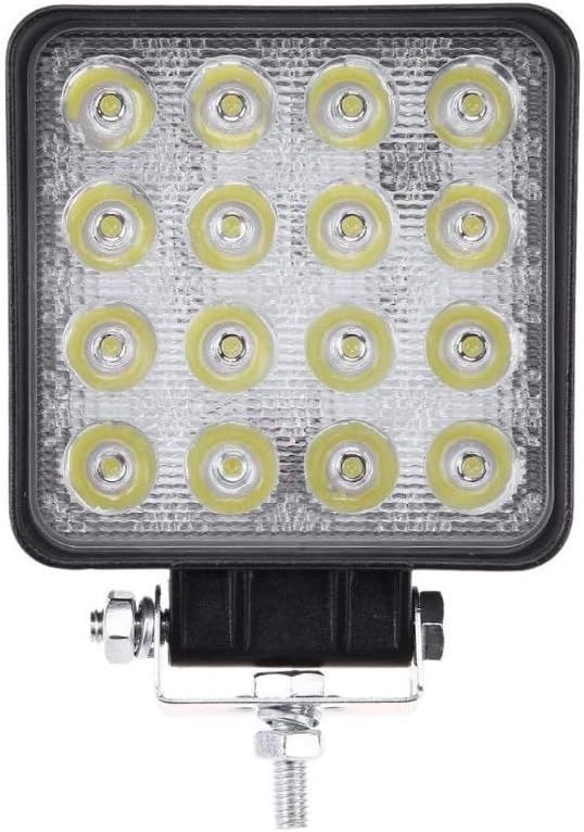 THUMP 16 LED Fog Light Spot Flood Combo Water Resistant Driving Lamp for Motorcycle Bike Car Off-road ATV, SUV (White…