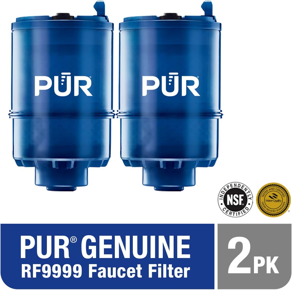 PUR RF9999 MineralClear Faucet Water Filter Replacement for Filtration Systems, 3Count, 2 Pack, Blue, 2 Count: Home Improvement