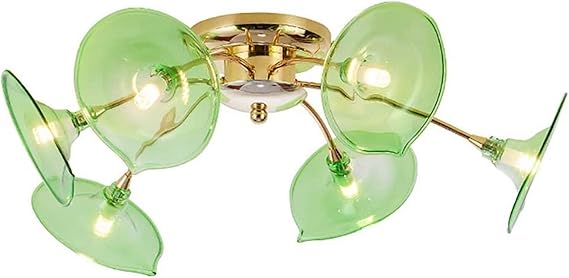 XHCP Lámpara de Techo LED Moderna de 6 Ramas Cerca del Techo, lámpara