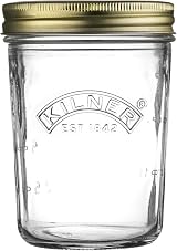 Kilner Wide Mouth Preserve Jar 0.35L Glass Vacuum Seal Lid 350ml