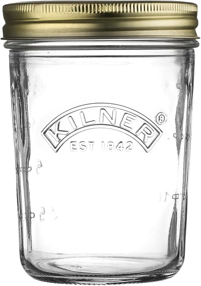 Kilner Wide Mouth Preserve Jar 0.35L Glass Vacuum Seal Lid 350ml