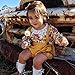 GRNSHTS Baby Girls Floral Suspenders Pant Set Long Sleeve Romper + Short Overalls (80/6-12 Months, Yellow)
