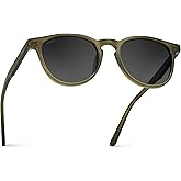 WearMe Pro WMP Eyewear - Classic Round Polarized Sunglasses for Men | Retro Design with UV Protection