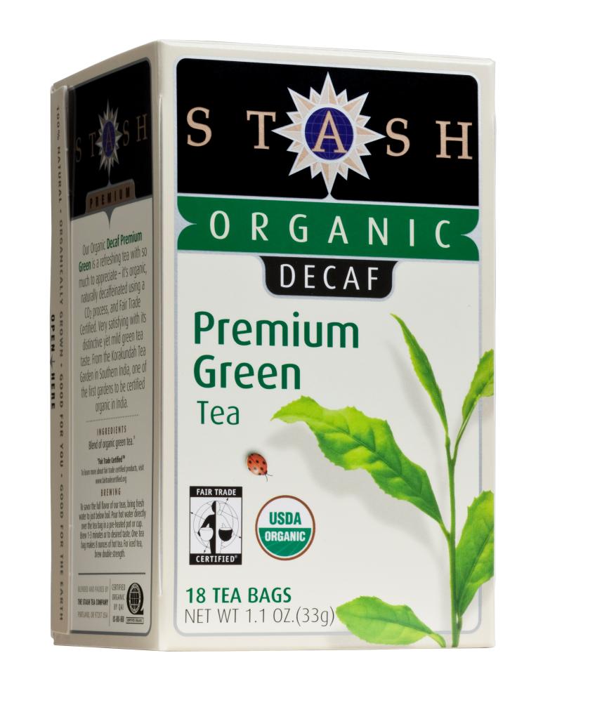 Stash Tea Decaf Premium Green Tea, 100 Count Box of Tea
