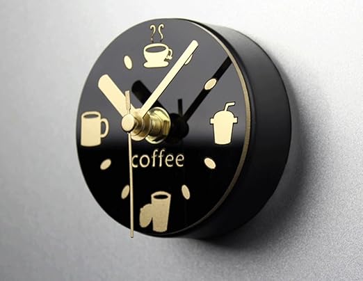 A_Feel Café Bebida Cubiertos Ocio Nevera Reloj imán Creativo ...
