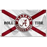 Alabama Crimson Tide State of Alabama Roll Tide Large Outdoor Banner Flag