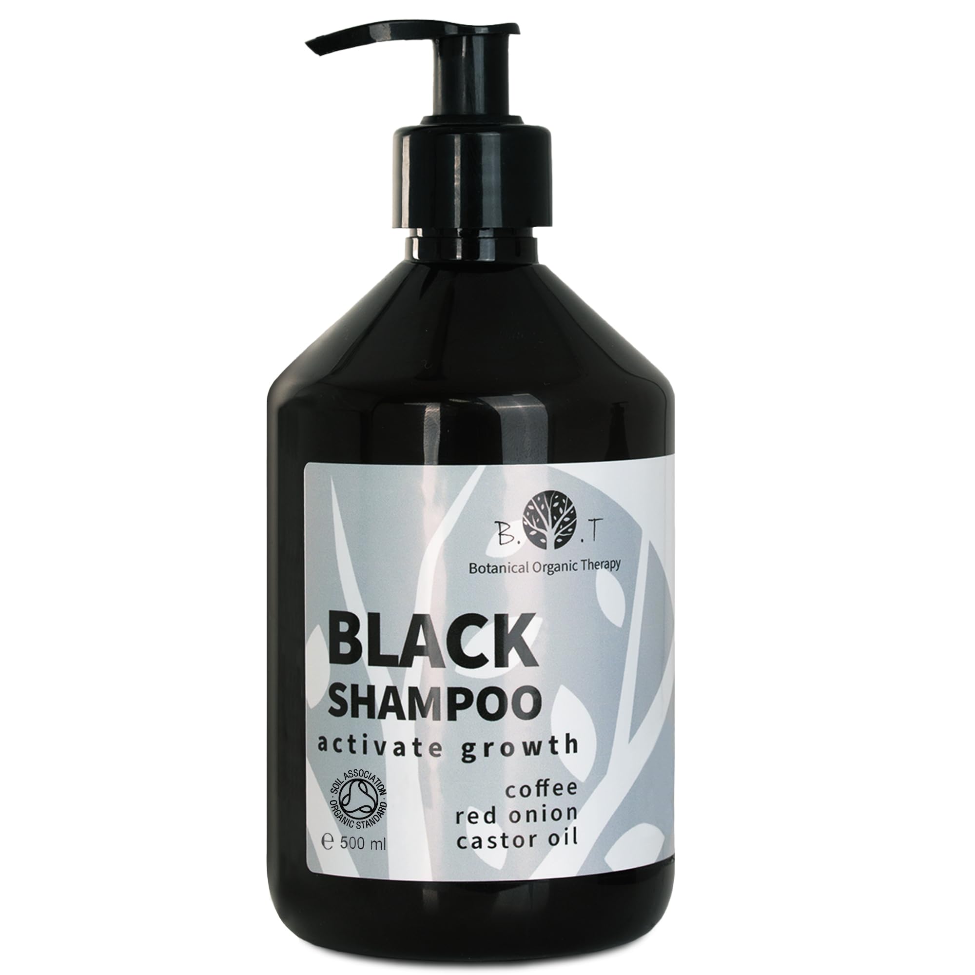 Black Shampoo for Hair Growth, Hair Loss, Dandruff, Beard, Scalp and Hair Treatment for Men and Women. Paraben free, Silicone Free, Sulphate Free - 500 ml