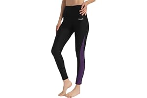 Ubestyle UPF 50+ High Waist Women's Long Swim Pants Swim Leggings Swimming Tights Sun Protective