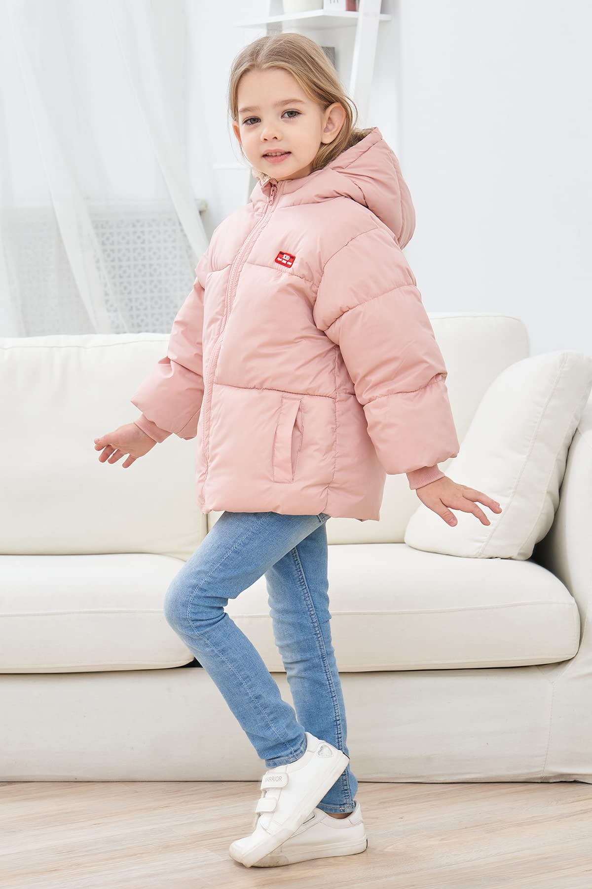 UNICOMIDEA Baby Winter Coat with Hooded Toddler Boys Girls Puffer Jackets for 12M-5T
