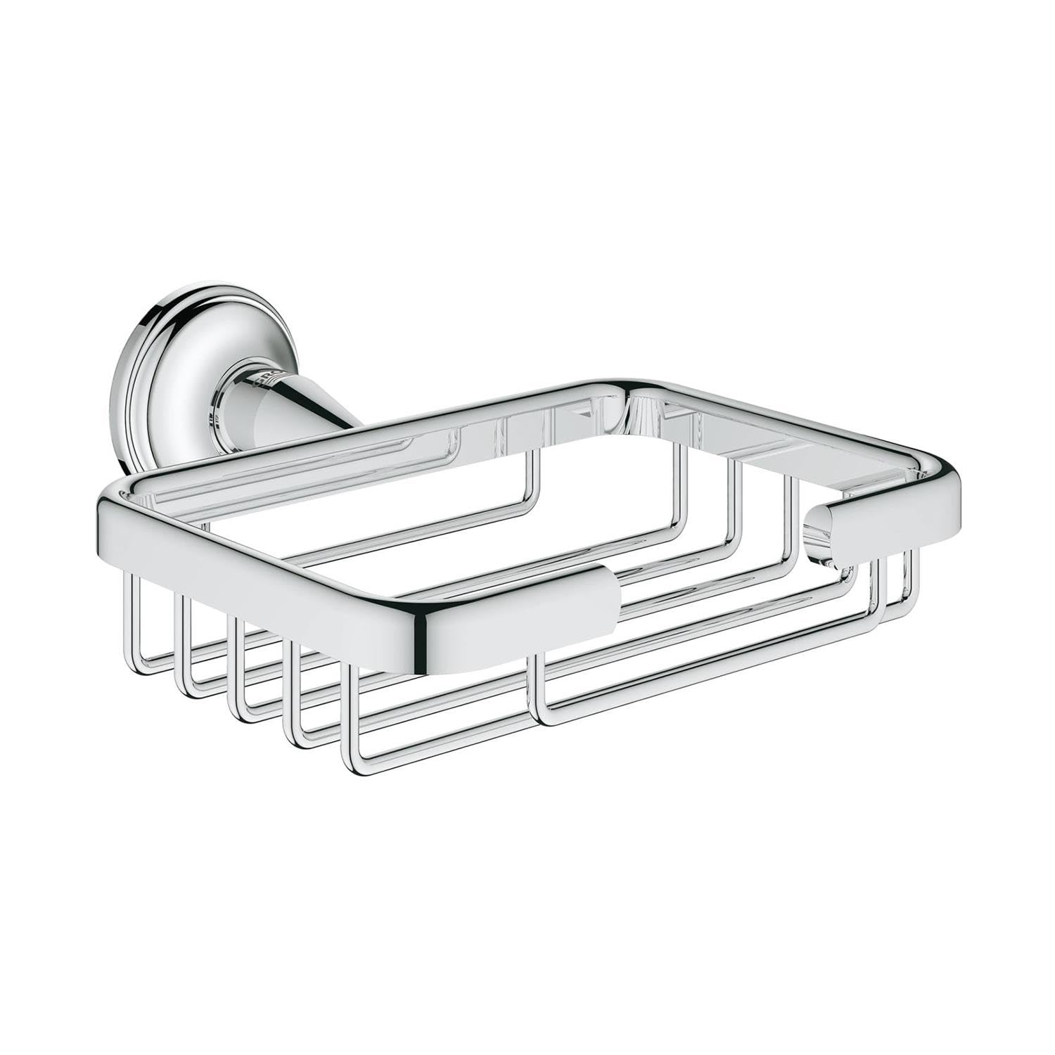 GROHE Essentials Authentic Corner Basket, Small Chrome 40659001