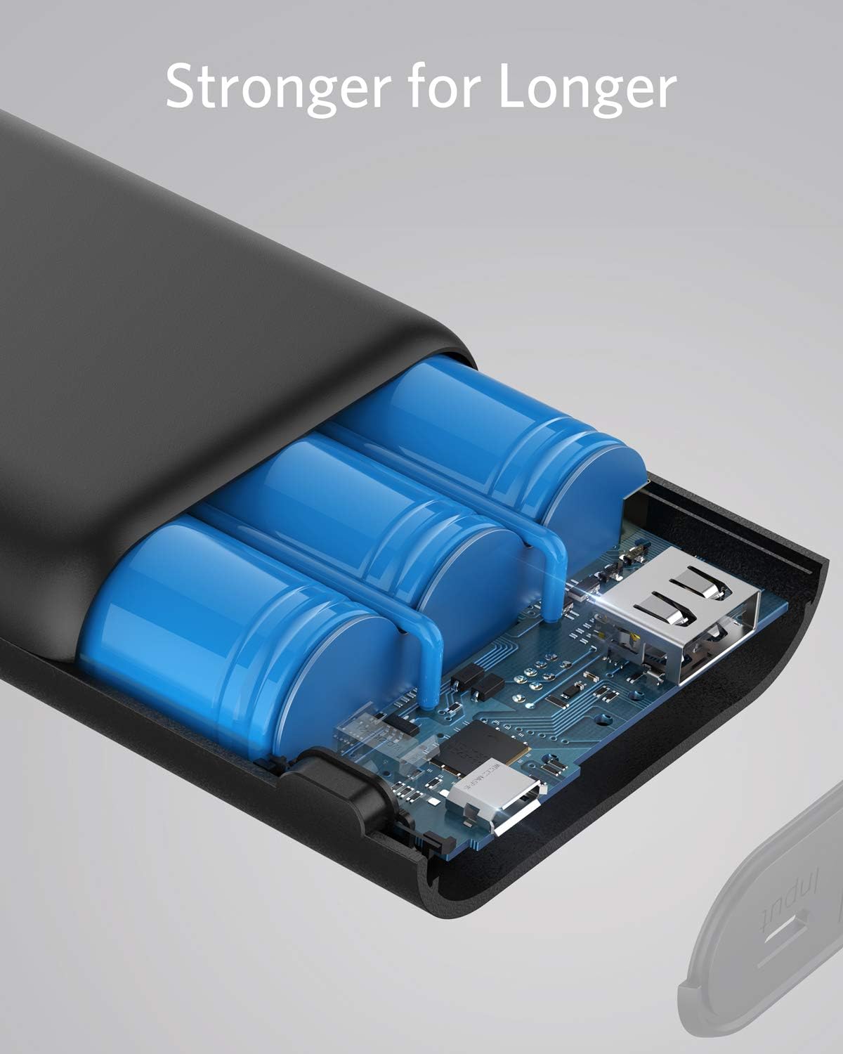 Anker PowerCore 10000 Portable Charger, One of The Smallest and Lightest 10000mAh Power Bank, Ultra-Compact Battery Pack, High-Speed Charging Technology Phone Charger for iPhone, Samsung and More.