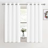PONY DANCE White Thermal Curtain Panel Set 46 x 54 Eyelet 2 Pieces