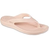 totes Women's Everywear Ara Thong Sandal, Evening Sand, 6