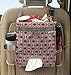 High Road Back Seat Trash Bag with Car Tissue and Cup Holder Pockets - Holds Full Size Tissue Box - 2 Gal Covered Trash Can