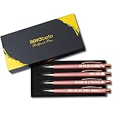 InnoBeta Pig Gifts, Ballpoint Pen Set of 4, Gift Ideas for Pig Lovers, Piggy Fans, Piggy Girl