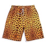 Coface Men's Leopard Board Shorts
