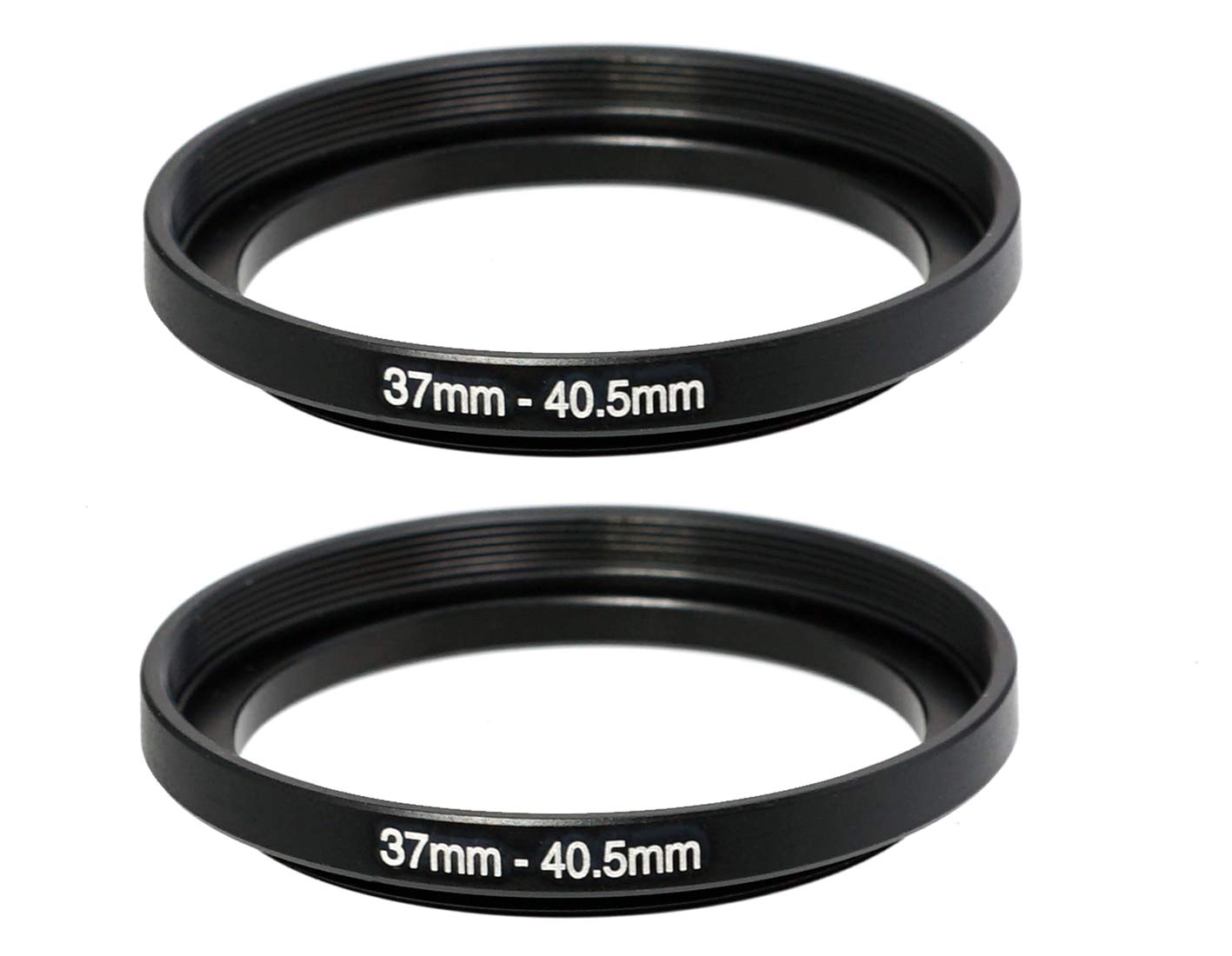 Photo 1 of (2 Pcs) Fotasy 37-40.5MM Step-Up Ring Adapter, 37mm to 40.5mm Step Up Filter Ring, 37mm Male 40.5mm Female Stepping Up Ring for DSLR Lens & ND UV CPL Infrared Filters