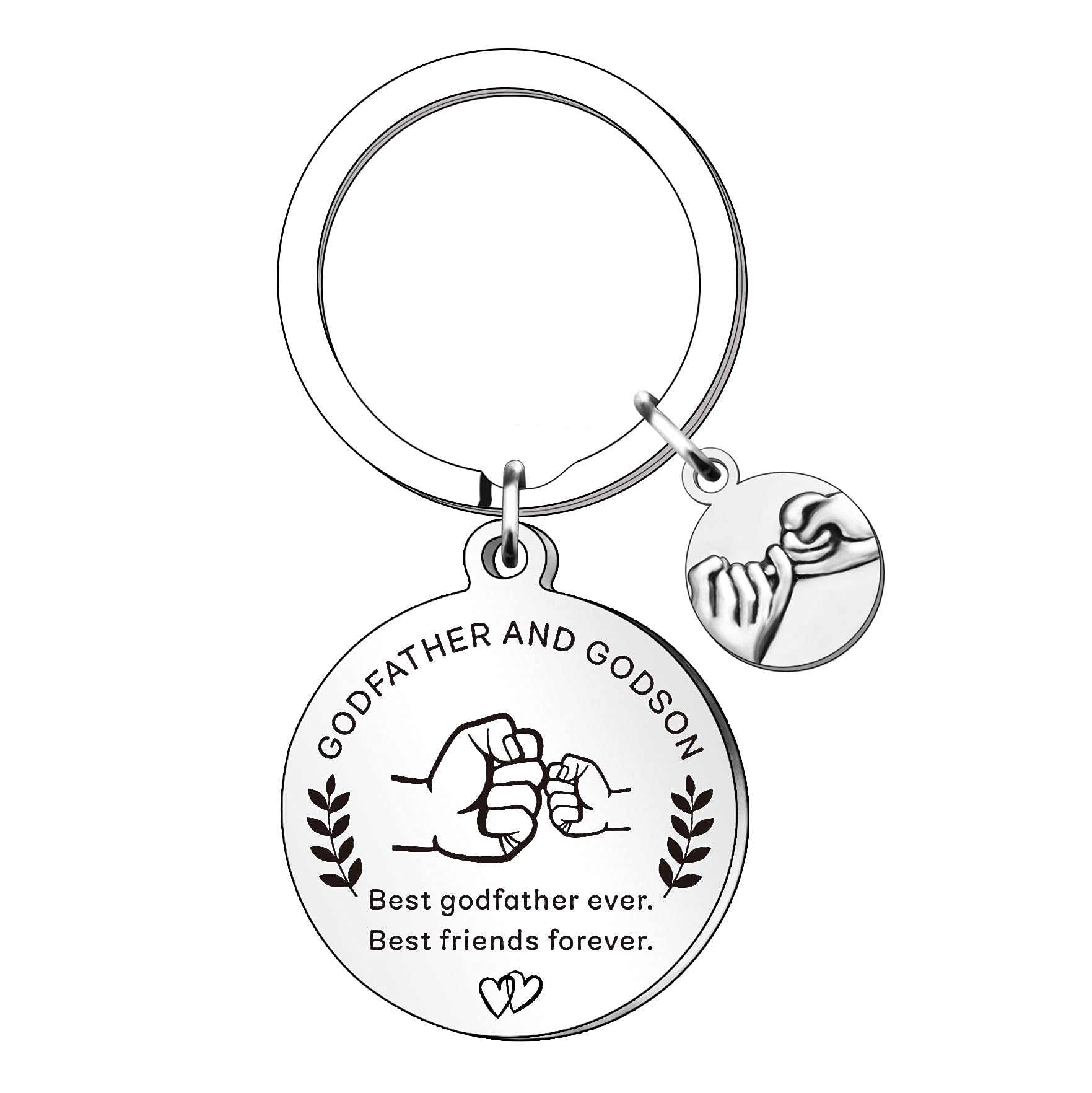 SMARGO Godfather Gifts From Godson Best Godfather Ever Keyring Keychain